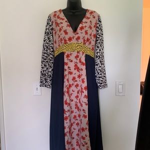 Multi colored chiffon dress